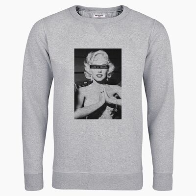 Virgin gray unisex sweatshirt