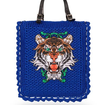 Tiger with Liane Bag Blue
