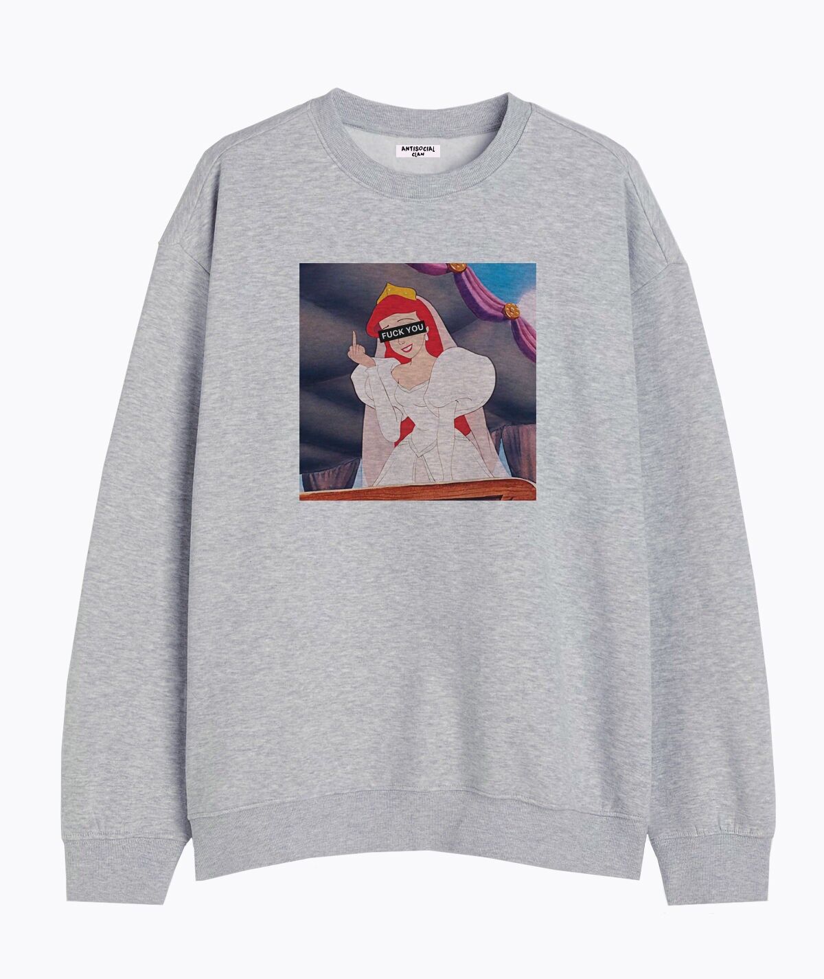 FELPA UNISEX GRIGIA PRINCIPESSA