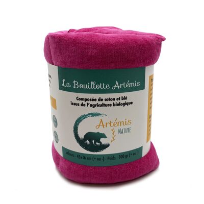 Botella de agua caliente seca orgánica - Fucsia