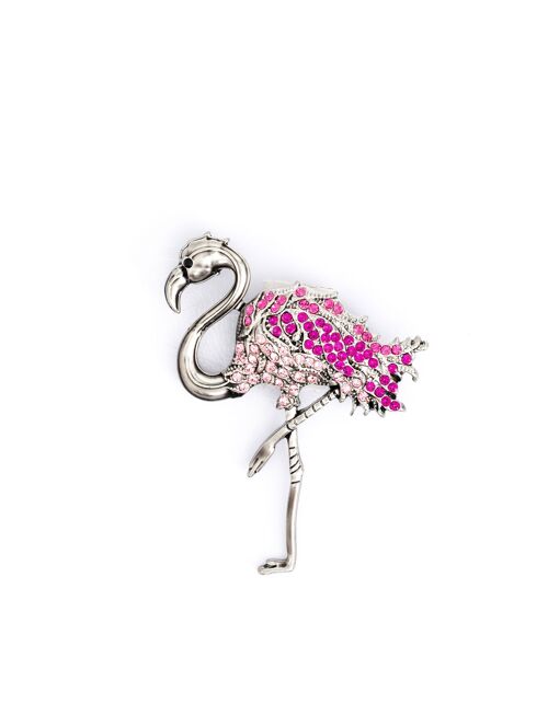 Flamingo Crystal Silver