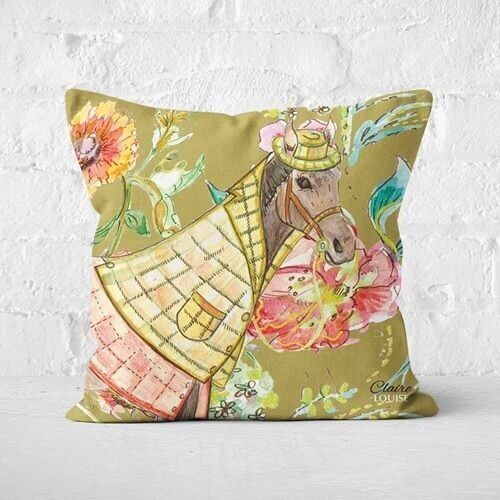 Cottage Horse Cushion