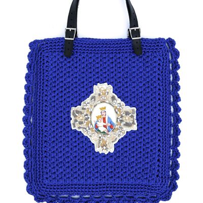 Borsa Maria e Gesù Blu