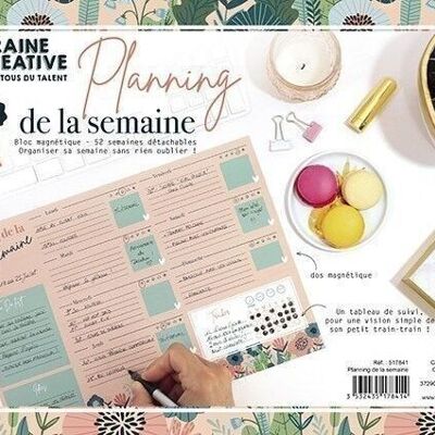 Diy - planning de la semaine magnetique a4