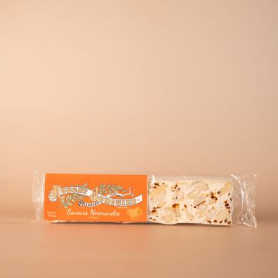 Soft white nougat with caramel from Isigny - 100g - Artisanal