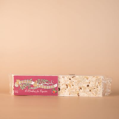 Soft white nougat with fig - 100g - Artisanal