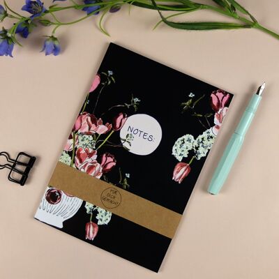 Libreta A5 florero