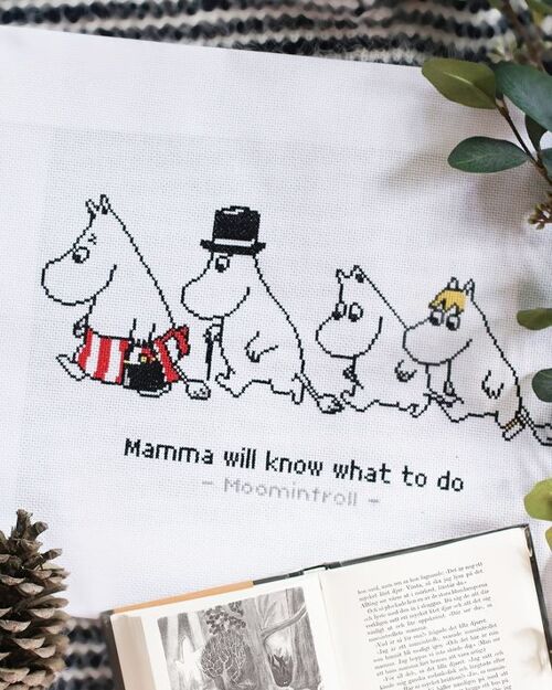 Embroidery kit - "Mamma knows"