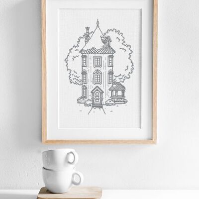 Embroidery kit - "The Moominhouse"