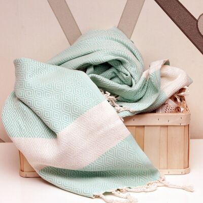 Diamond Towel - Mint Green