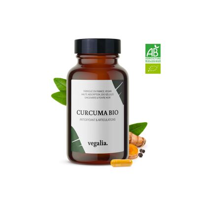 Curcuma bio gingembre & poivre noir - 200 gélules