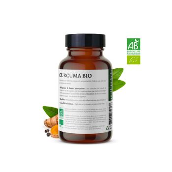 Curcuma bio gingembre & poivre noir - 200 gélules 2