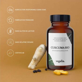 Curcuma bio gingembre & poivre noir - 200 gélules 4