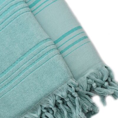 Serviette Double Face - Vert Menthe