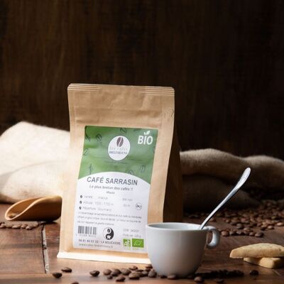 Ground organic buckwheat coffee 225g (from organic farming certified FR-BIO-13)