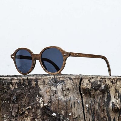 Gafas de sol de madera – modelo JFK Nogal