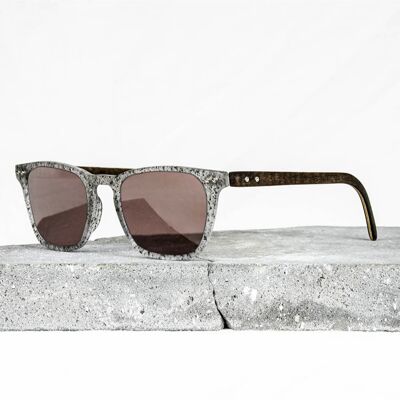 Wooden sunglasses – model GNB Volcanic series