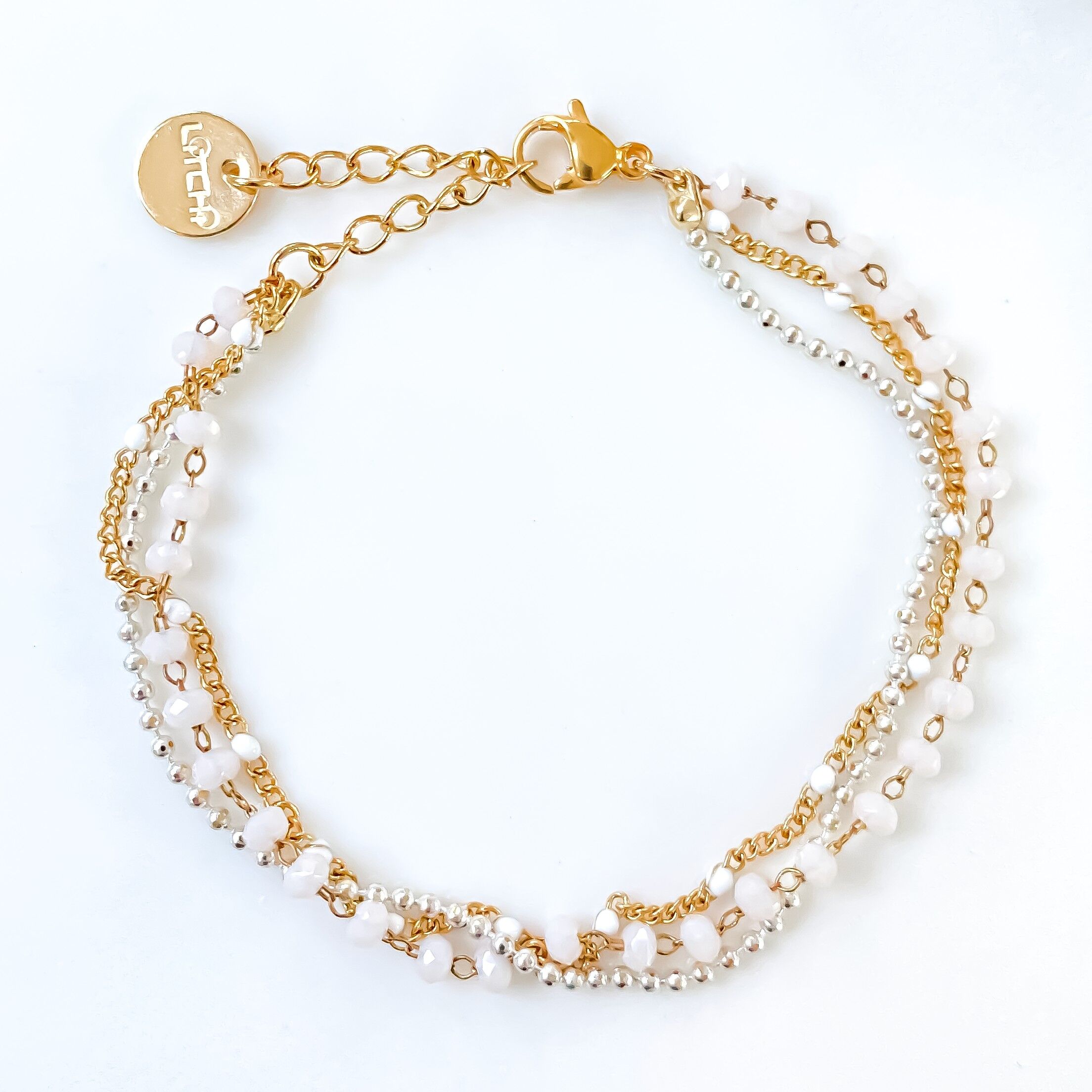 Infinity White triple strap