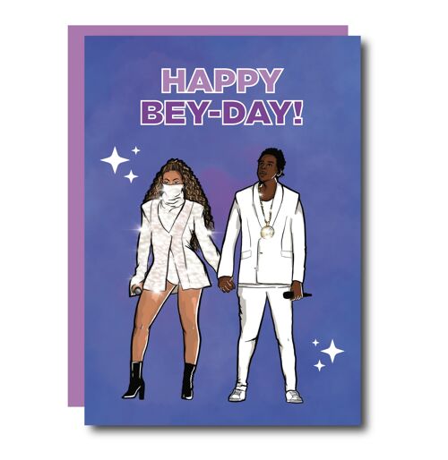 Happy Bey-Day Beyonce Greeting Card