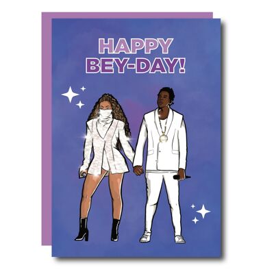 Happy Bey-Day Beyonce Greeting Card