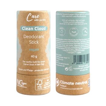 Déodorant Stick Clean Cloud | végétalien 4