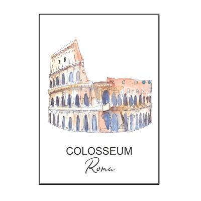 CARTE ROME COLOSSEUM A6 CITY ICON