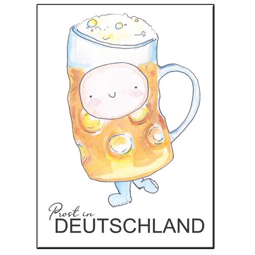 A5 happy beer germany card