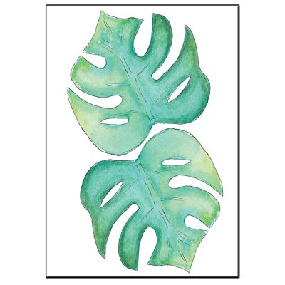 A5 masked leafs card - joyin