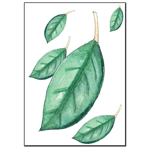 A5 falling leafs card - joyin