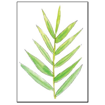 A5 bamboo leaf card - joyin