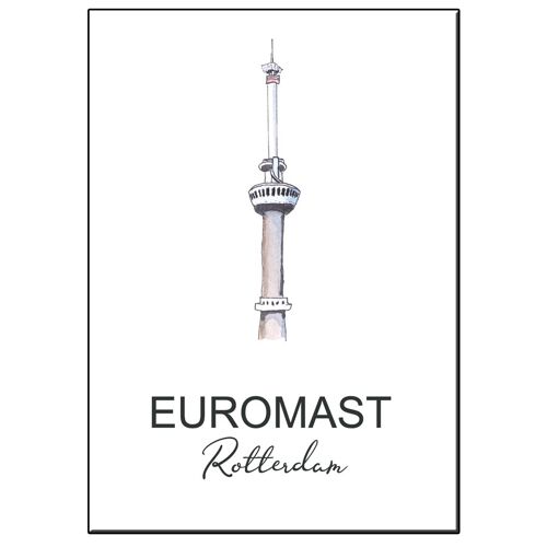 A5 city icon euromast rotterdam card