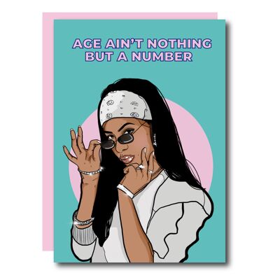 La edad no es nada más que un número Aaliyah Card