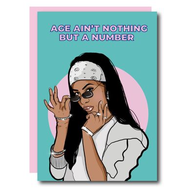 Alter ist nicht nichts als eine Nummer Aaliyah Karte