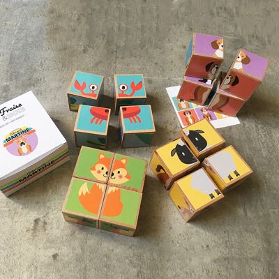 Pack descubrimiento Martine, puzzles de madera para niños