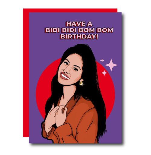 Selena Quintanilla Bidi Bidi Bom Bom Card