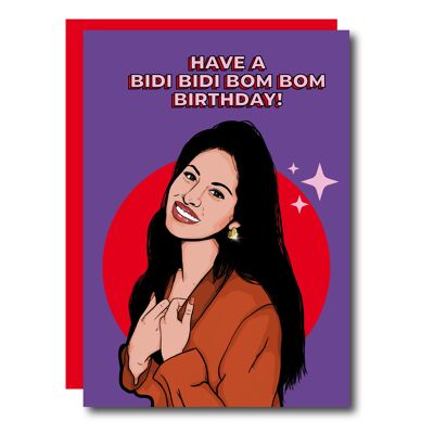 Selena Quintanilla Bidi Bidi Bom Bom Card