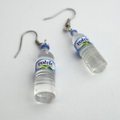 Volvic Water Bottle Earrings