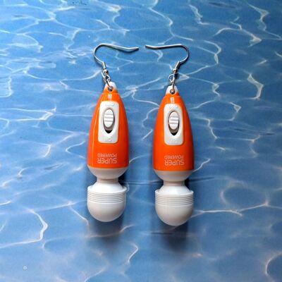 Vibrator Earrings - Orange