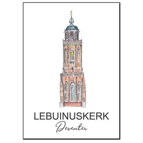 A5 tower lebuinuskerk deventer card - joyin