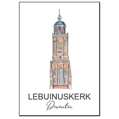 A5 tower lebuinuskerk deventer card - joyin