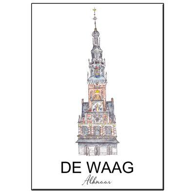 CARTE A5 CITY ICON WAAG ALKMAAR CARD