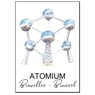 CARD A5 CITY ICON ATOMIUM BRUSSELS