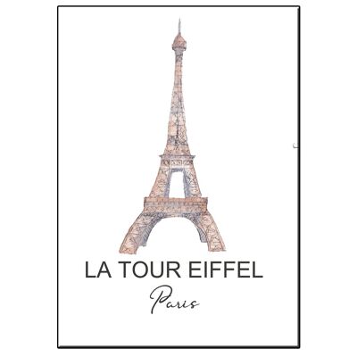 TARJETA A5 CITY ICON TOUR EIFFEL PARIS