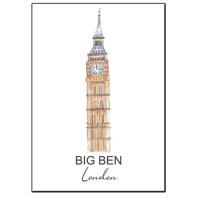 CARD A5 CITY ICON BIG BEN LONDON CARD