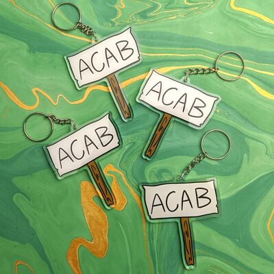 ACAB Protest Keychain