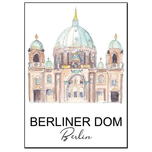 A5 city icon berliner dom card