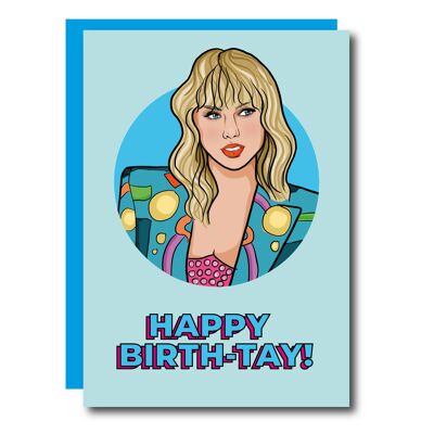 ¡Feliz nacimiento Tay! Tarjeta de cumpleaños de Taylor Swift