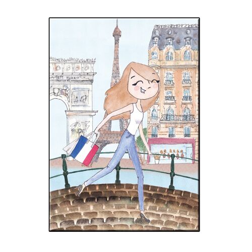 A6 joy in paris city card