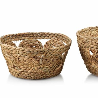 BALI no.9 SET OF 3 BASKETS 30XH: 15CM / 27XH: 13CM / 21XH: 9CM