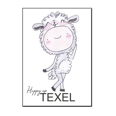 A6 happy sheep texel nl card